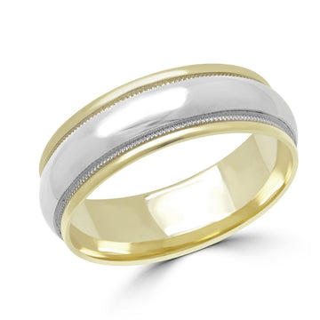 Comfort Fit Traditional Wedding Band 6mm