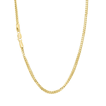 2.2mm 10k Yellow gold franco chain