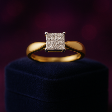 Princess cut solitaire engagement ring 0.80 (ctw) 14k yellow gold