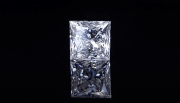 Princess cut lab-grown diamond 1.40ct D color VS2 clarity