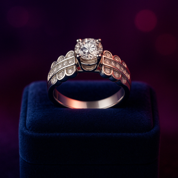 Bague solitaire diamant Bridges 1,00 (ct) en or 14 carats