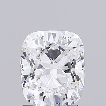Cushion shape lab-grown diamond 1.36 ct E color SI1 clarity
