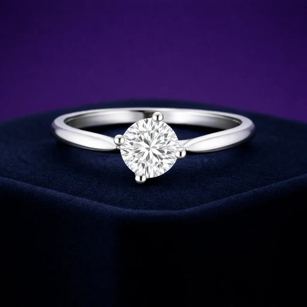 Lab-grown solitaire engagement ring 1.03 (ctw) 14k gold