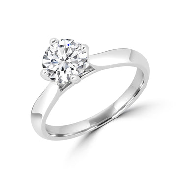 Lab-grown solitaire engagement ring 1.17 (ctw) 14k gold