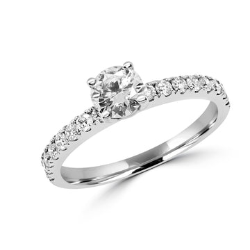 Lab-grown solitaire diamond ring 0.51+0.34 (ctw) in 14k gold