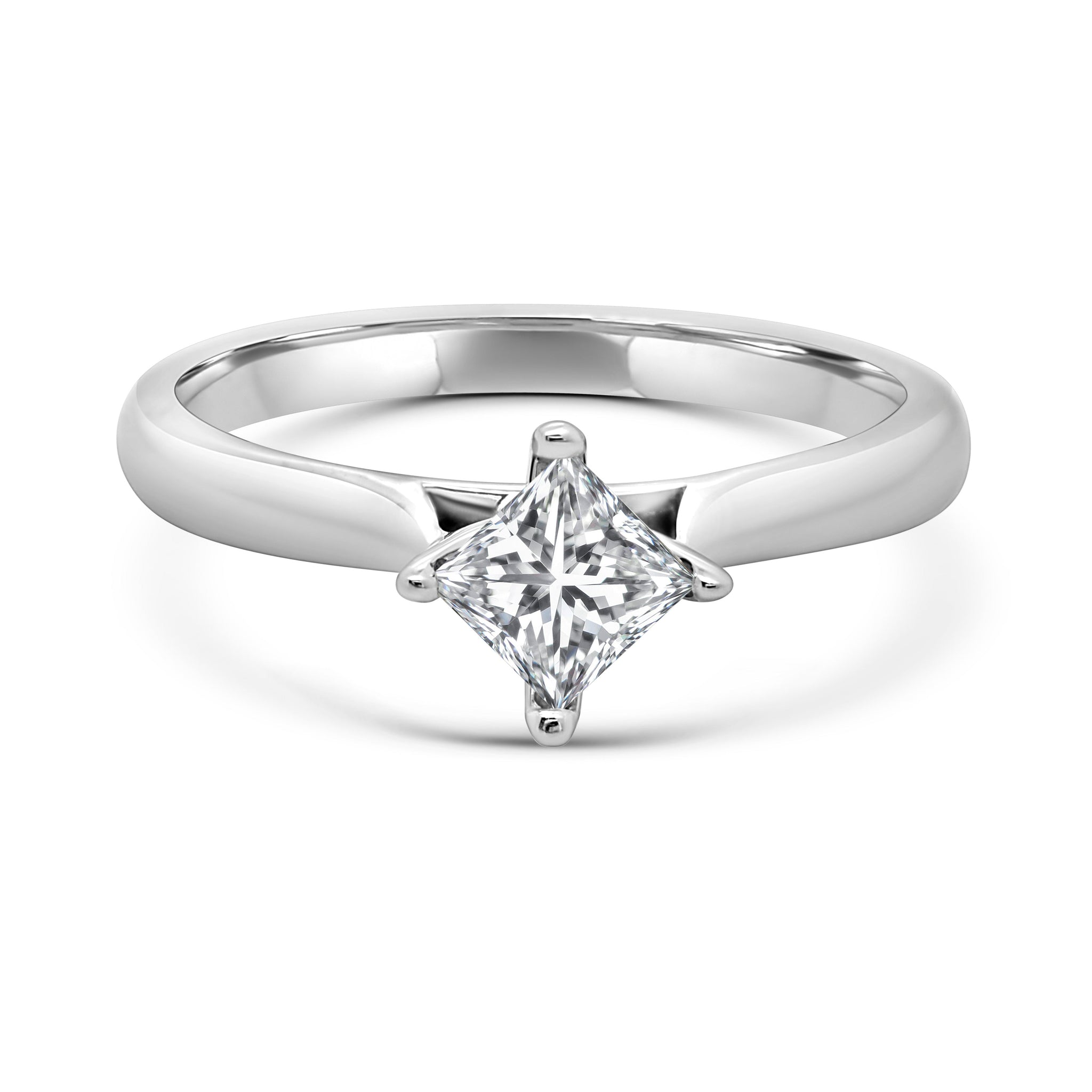 Princess cut lab-grown solitaire diamond ring 0.51 (ctw)14k gold