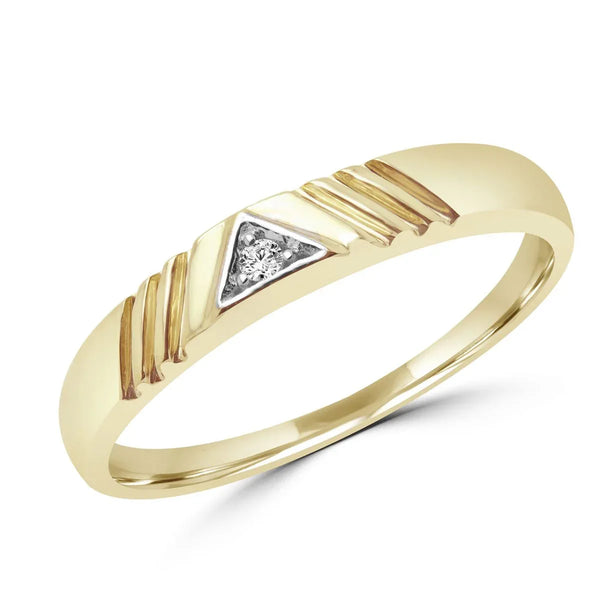 10k yellow gold promise ring 0.02 ct diamond