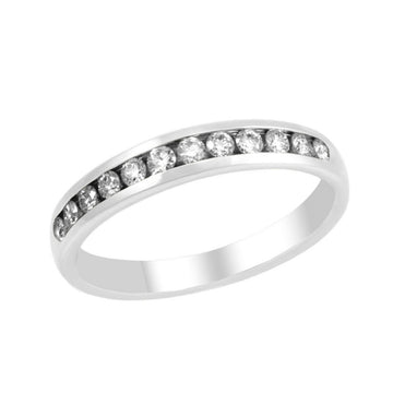Semi-eternity diamond ring 0.34 (ctw) in 14k white gold