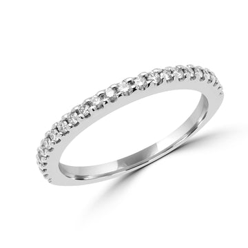 Timeless semi-eternity diamond ring 0.25 (ctw) in 14k white gold