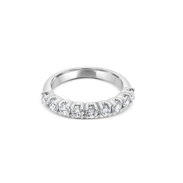 Elegant semi-eternity ring 1.01 (ctw) in 14k white gold