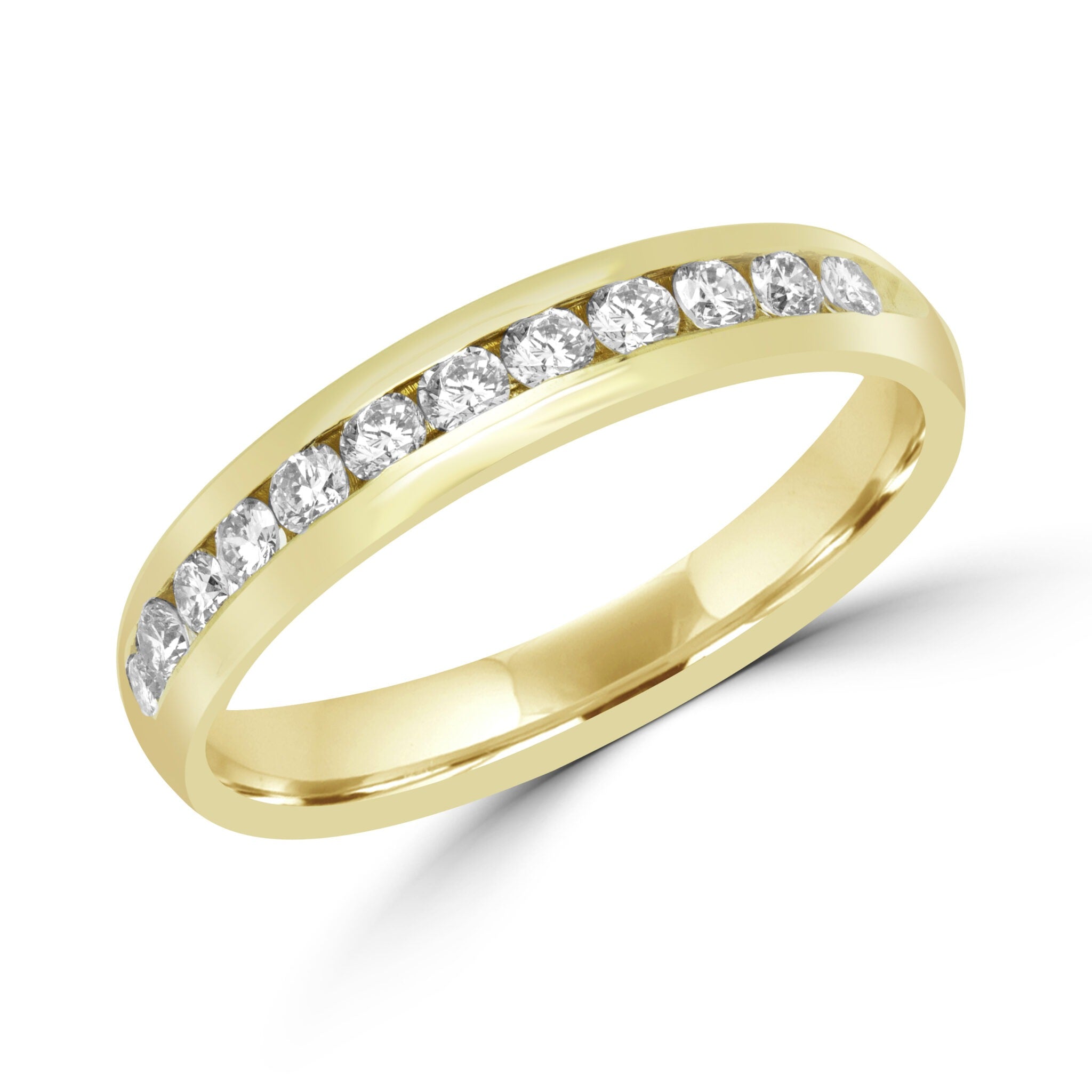 Hopeless romantic channel setting semi-eternity diamond ring