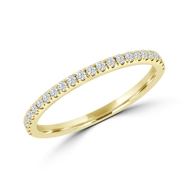 Elegant semi-eternity ring 0.20 (ctw) in 14k white gold