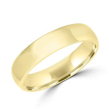 Traditional wedding band in yellow gold 4mm