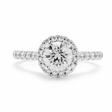 Omg engagement halo ring 1.50 (ctw) in 14k white gold