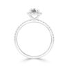 Oval cut lab-grown diamond wedding set 1.10 (ctw) 14k gold