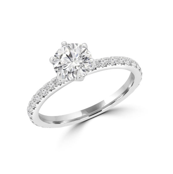 1.49 Carat (ctw) Lab-Grown Solitaire Ring in 14k Gold