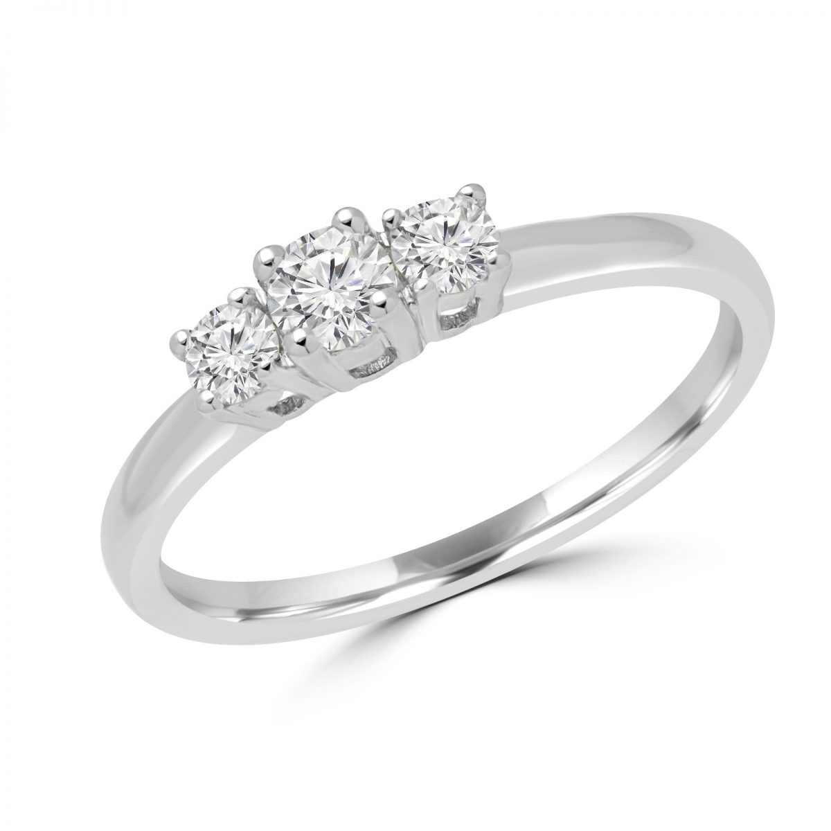 Trinity engagement ring 0.30 (ctw) in 10k white gold