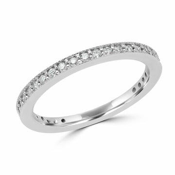 0.33 Carat (ctw) Eternity Diamond Wedding Band in 10k White Gold