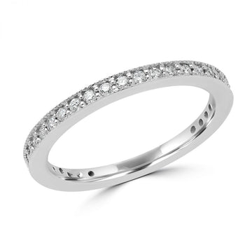 Eternity diamond wedding band 0.33 (ctw) in 10k white gold