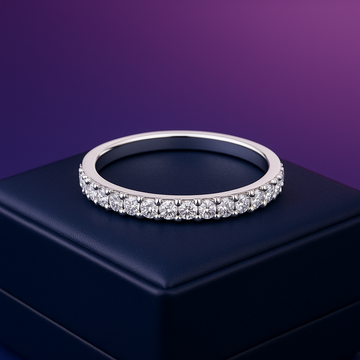 Alliance d'éternité 0,44 (ctw) en or blanc 14 carats