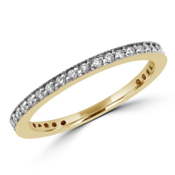 0.33 Carat (ctw) Eternity Diamond Wedding Band in 10k Yellow Gold