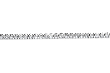 Bracelet tennis diamant synthétique 8,70 (ct) en or blanc 14 carats