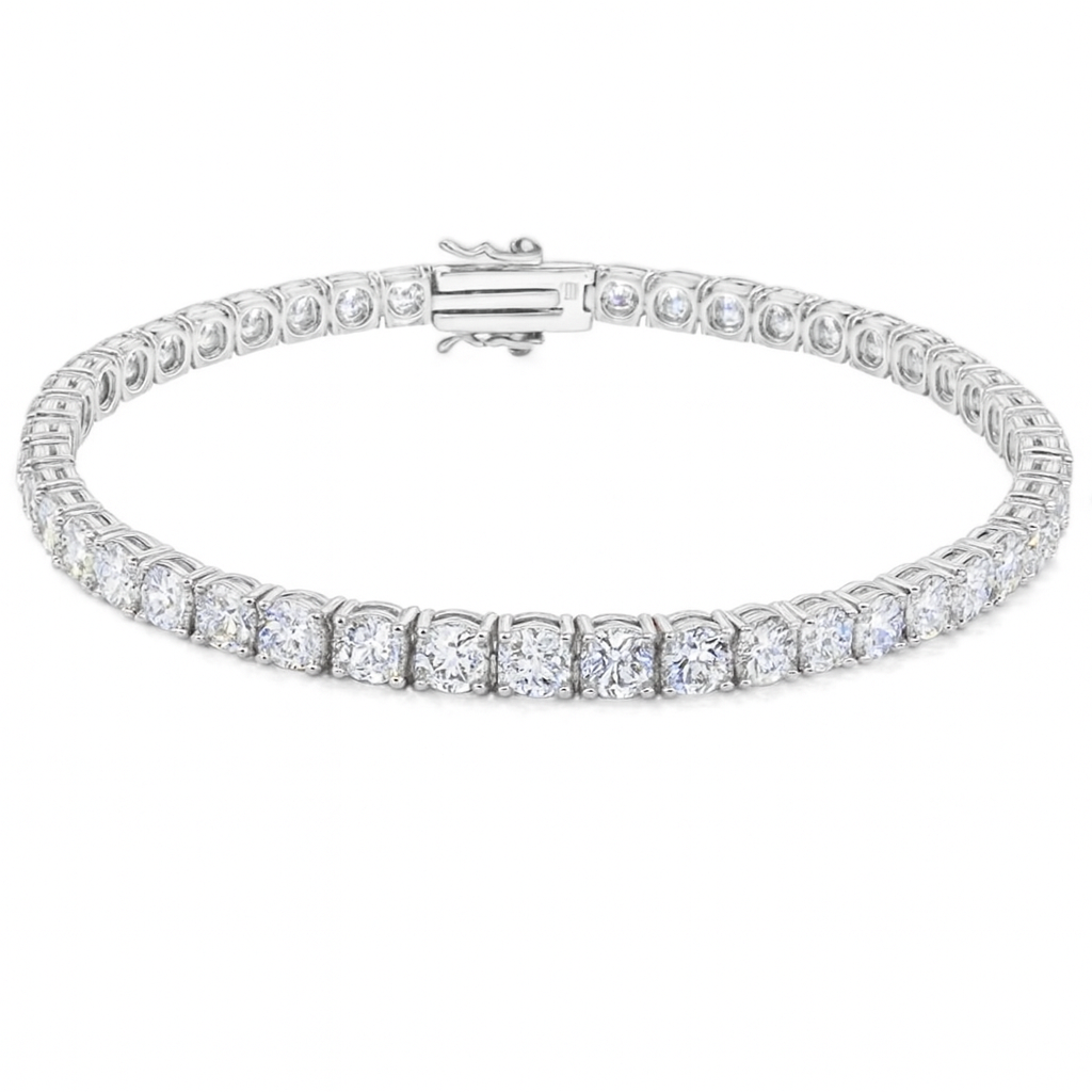 Tennis bracelet lab-grown diamond 12.1 (ctw) in 14k white gold