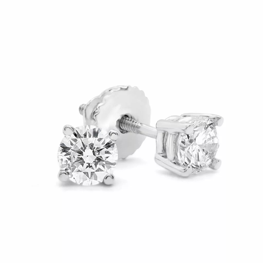 Diamond stud earrings 0.14 (ctw) 14k in white gold