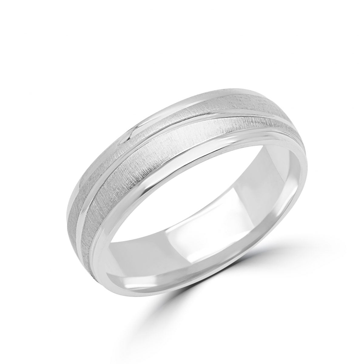 Wave Line Design Wedding Band 6mm