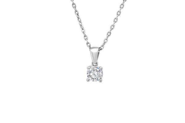 Solitaire pendant Lab-grown diamond 0.50 (ctw)F VS in 14k gold