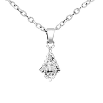 Pendentif diamant arbre de Noël 1,06 carat (ctw) sur une chaîne en or 14 carats