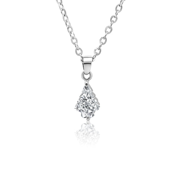 1.06 Carat (ctw) Christmas Tree Diamond Pendant on a 14k Gold Chain