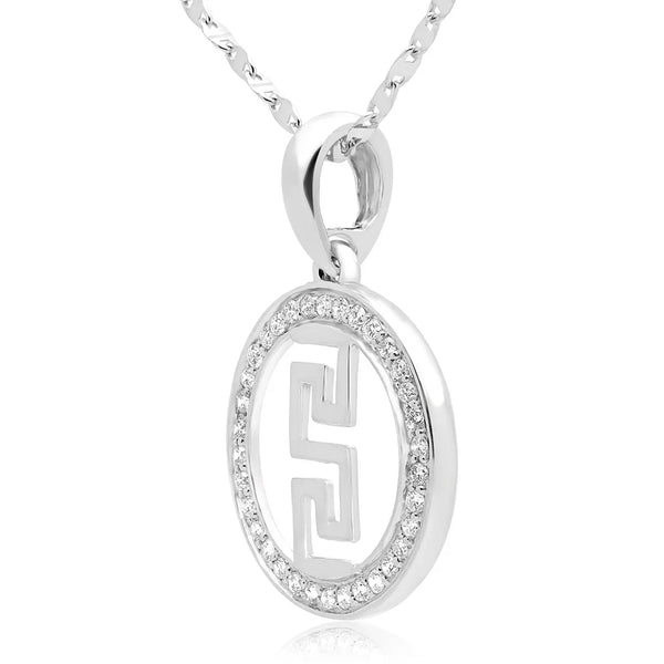 14k Gold Pendant with 0.20 Carat Total Weight (ctw)