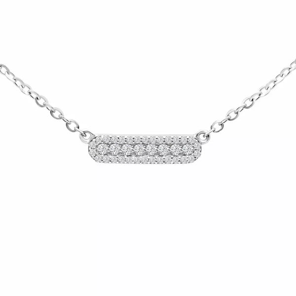 Gracious natural diamond pendant 0.30 (ctw) in 14k white gold