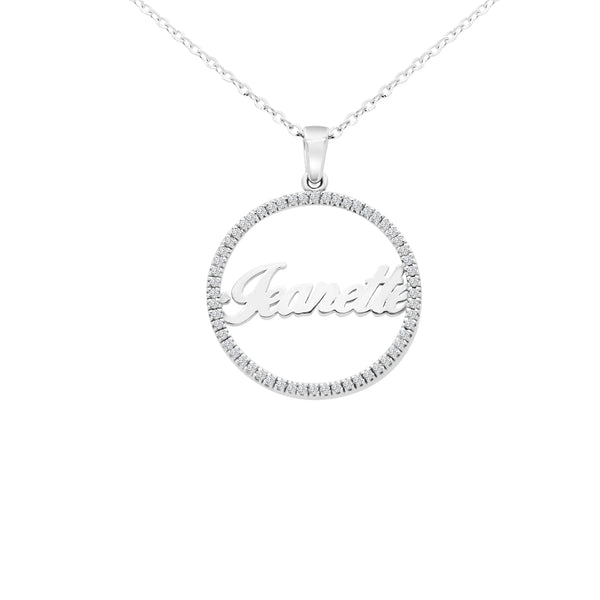 0.56 Carat (ctw) Diamond Circle of Life, Crafted in 14k White Gold
