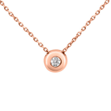 0.20 Carat (ctw) Diamond Pendant in 18k Rose Gold