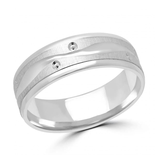 Wavy Wedding Band 6MM