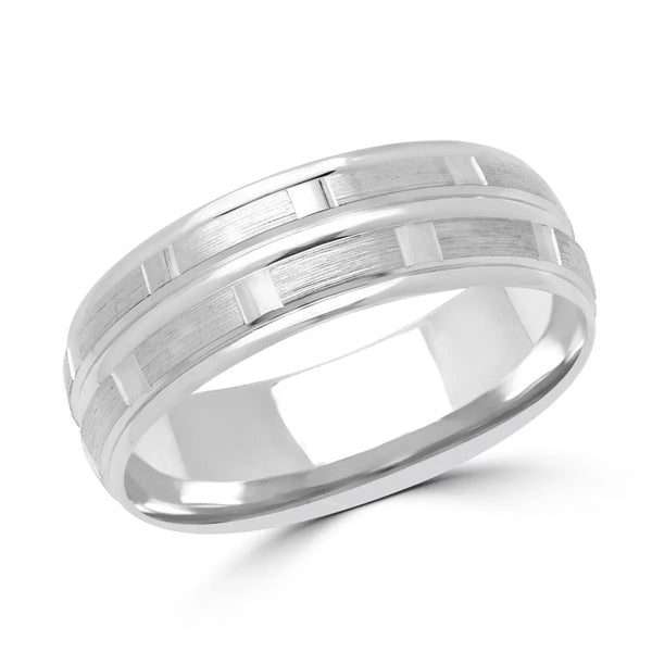 Contemporary Wedding Band 6mm