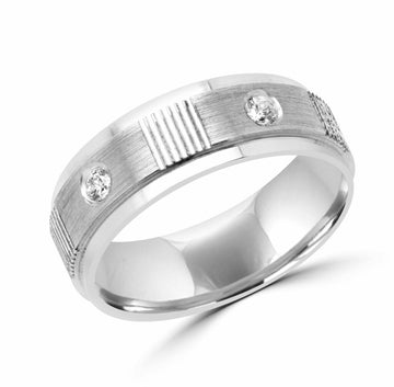 Men fidelity diamond wedding band 0.20 (ctw)