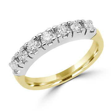 Semi-eternity ring 0.56 (ctw) in 14k two tone gold