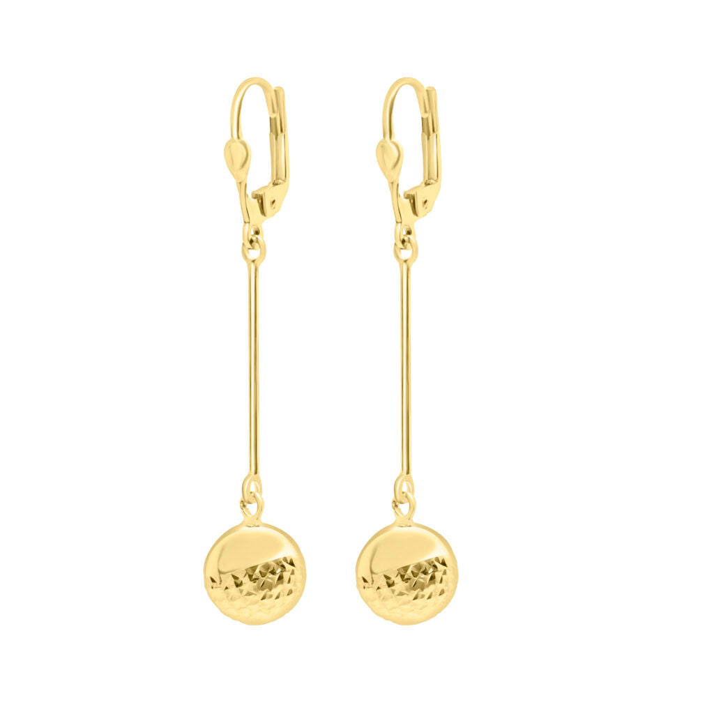 10K Yellow gold drop earrings