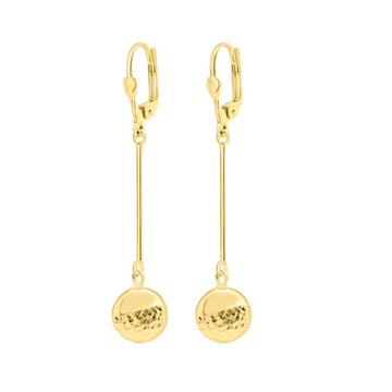 10K Yellow gold drop earrings
