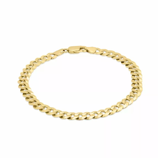 8.5″ 6.25 MM 10K Yellow Cuban link bracelet