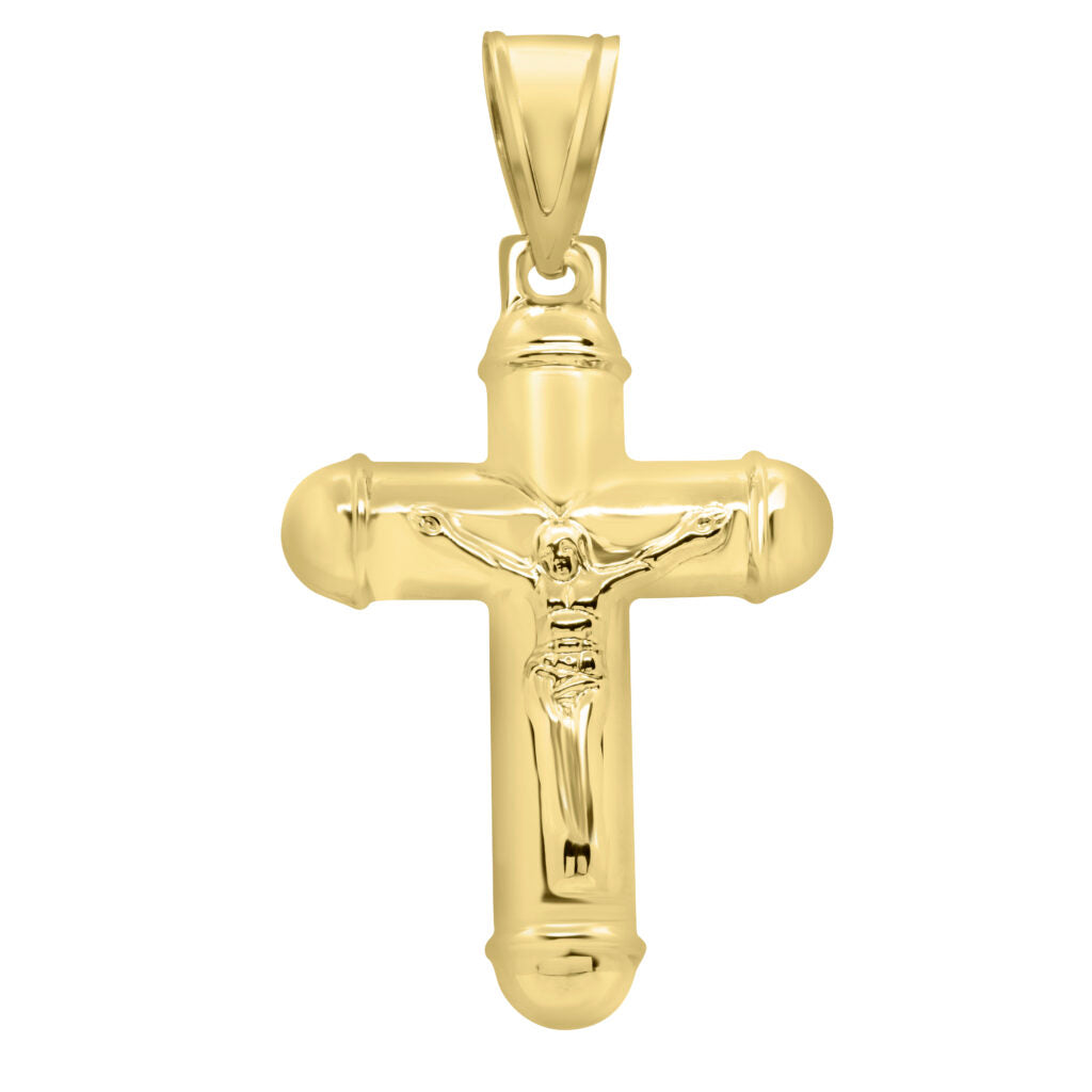 10K Yellow gold cross pendant