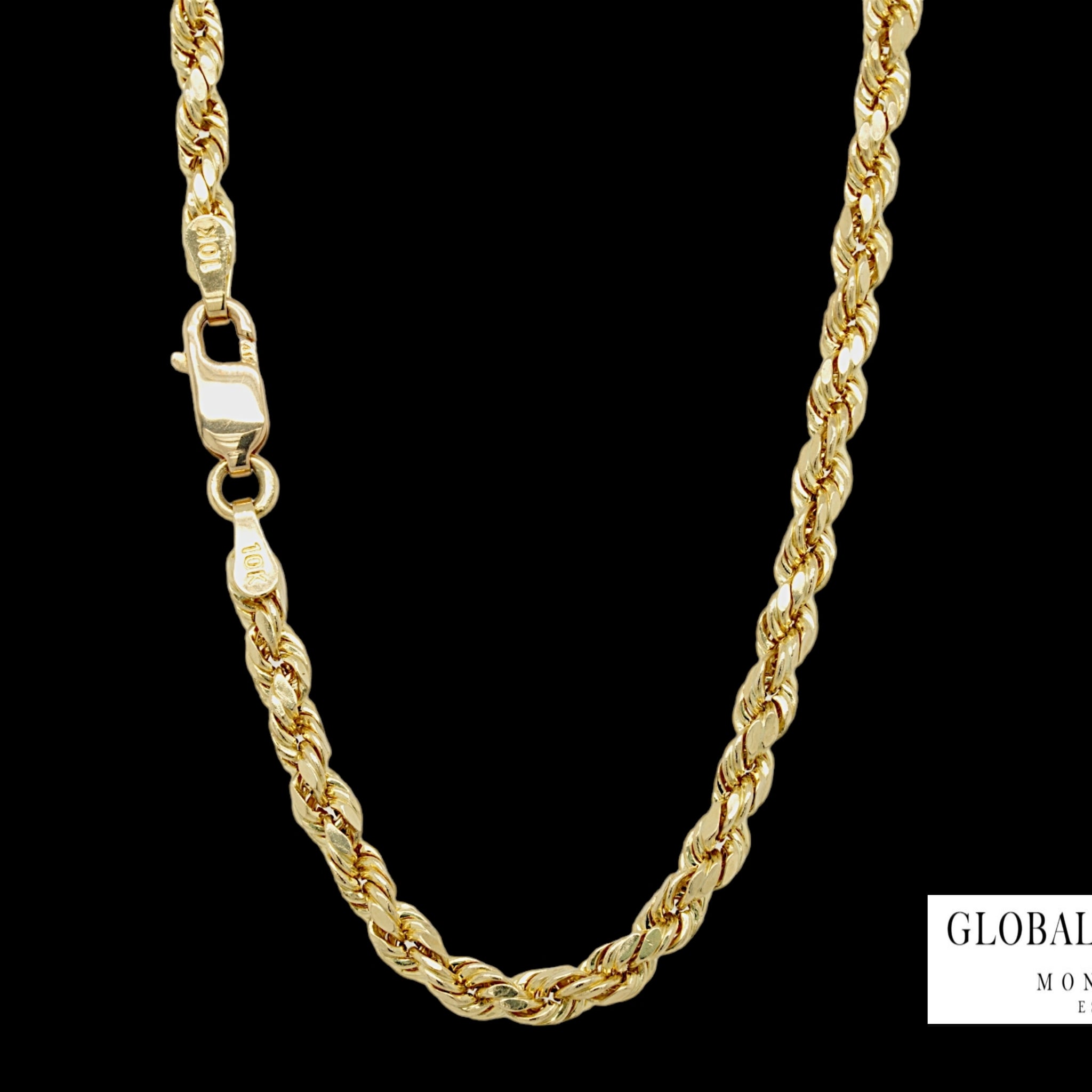 Rope Chain 20″ 10k Yellow Gold