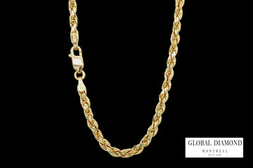 Rope Chain 20″ 10k Yellow Gold