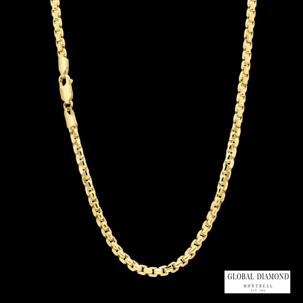 18″ 2.4mm 10K Yellow gold chain