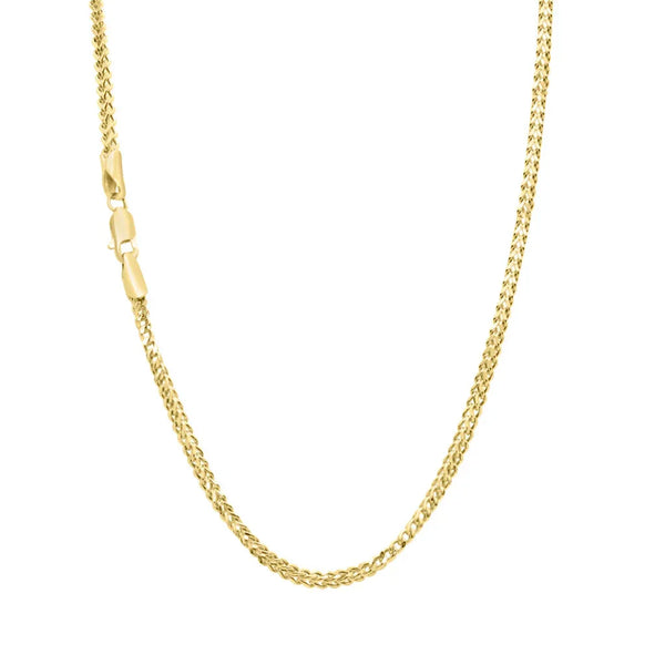 2.2mm 10k Yellow gold franco chain