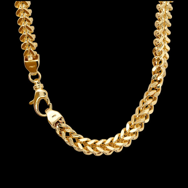 5.7mm 10K Yellow gold franco chain