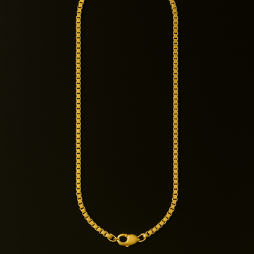 Solid Box Chain 10k 2.1mm Yellow Italien  Gold